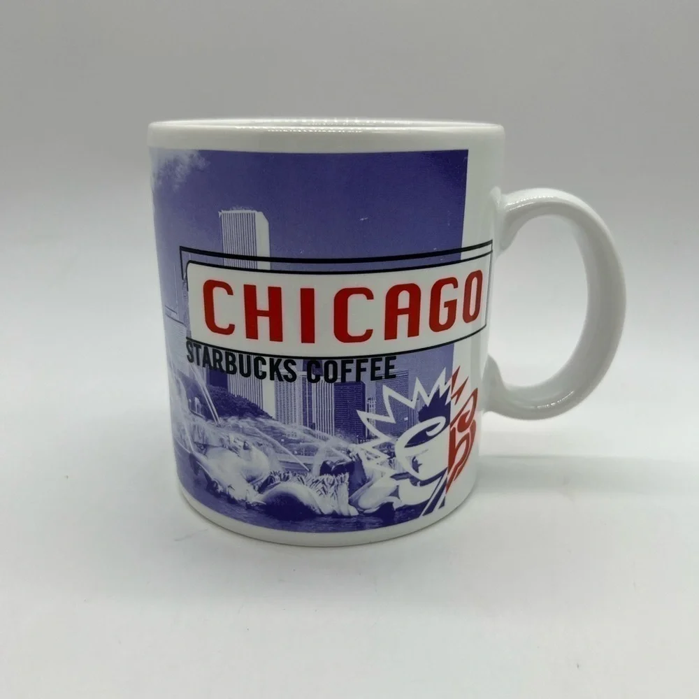 STARBUCKS VINTAGE 1998 CHICAGO OVERSIZED COFFEE MUG